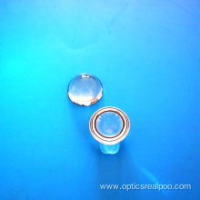 Sapphire half glass ball for fiber coupling